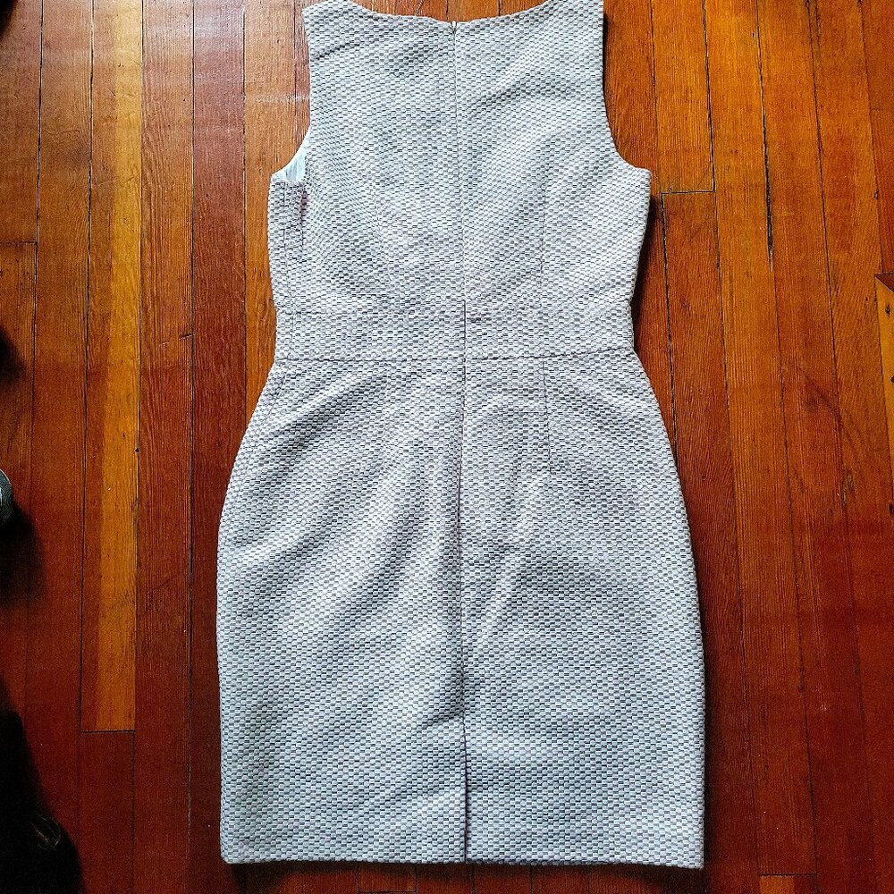 NWT Cotton-Linen Banana Republic Pink White Checkerboard Dress, sz 8 - Picture 3 of 13